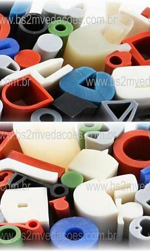Perfil de silicone para vedação Perfil de silicone para vedação